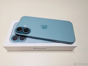 APPLE IPHONE 16 128GB TEAL TOP STAV,ZDRAVIE BATERKY 100% - 6