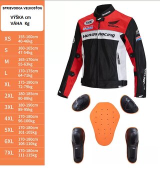 Nová Moto Bunda Honda XL Pozri Ďalšie Inzeraty Aj Poštou - 6