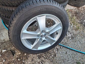 hliníkové disky 5x100 VW POLO + zimné 185/60 r15 - 6
