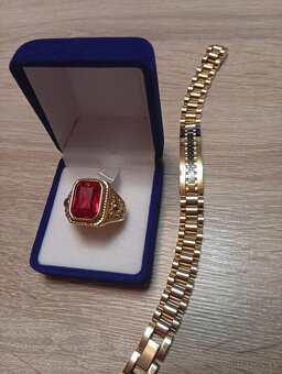 Krásny pozlátený mohutný set - 6