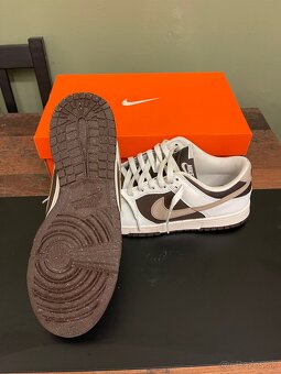 Nike dunk low baroque brown + crease guard white veľkosť L - 6