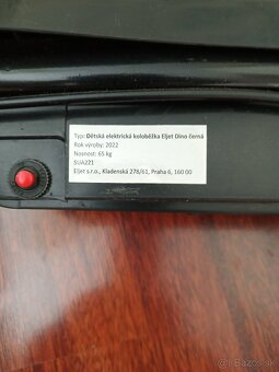 Detská elektrická kolobežka el Dino. čierna - 6