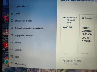 predám Hp probook 4330s - Intel core i3 - 8gb ram - ssd - 6