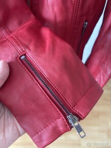 Kožena červená bunda - 6