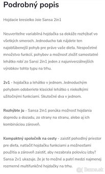 Detské hojdacie kreslo  2v1 - 6