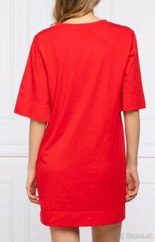 Emporio Armani šaty M červené logo - 6