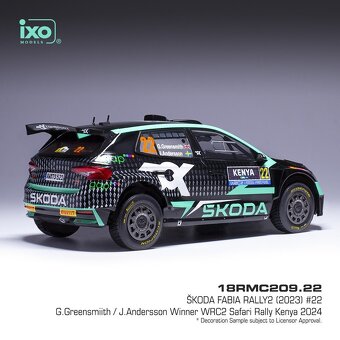 Modely Škoda Fabia Rally2 1:18 IXO - 6