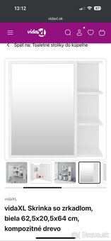 Skrinka nad umyvadlo so zrkadlom - 6