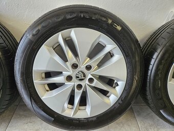 ‼️Alu disky Skoda Octavia 16" +☀️letné pneu 205/60 R16 - 6