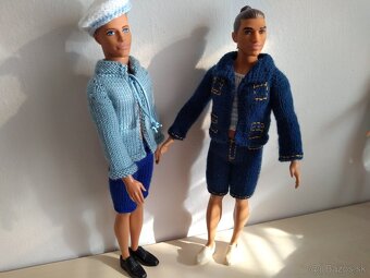 Veľryba slimák delfín tričko pre bábiku Ken barbie bermudy - 6