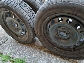 Zimné pneu 195/60 R16 + plech disky 5x112 6Jx16 H2 ET35 - 6