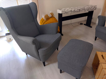 suprava ikea strandmon siva bezova alebo zlta - 6