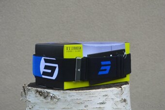 prilba okuliare, modro biela shot enduro mx atv - 6