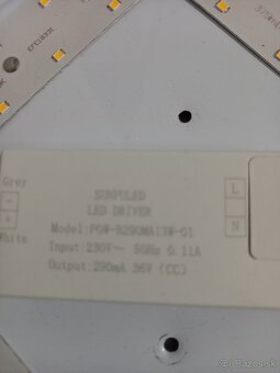LED Stropné biele svietidlo - 6