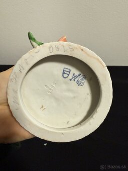 Čipkovaná porcelánová baletka Volkstedt - 6