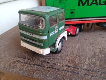 Stará plechová hračka - kamión RABA - 6