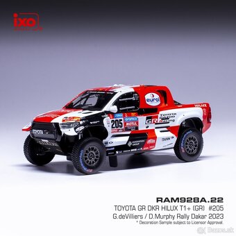 Modely Toyota GR DKR Hilux - Dakar 1:43 IXO - 6