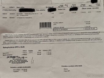 LG OLED 65" B1 - 4K ultra HD - 6