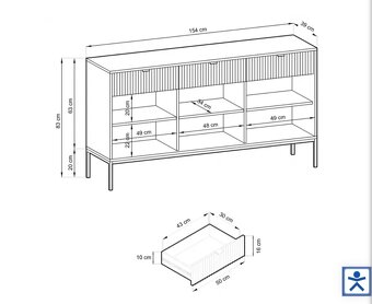 Komoda Nova - nová nepoužívaná - 6