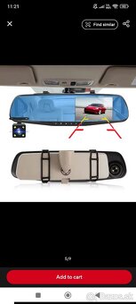 Autokamera ACCEO A08 Full HD / 1920x1080 / predná + zadná - 6