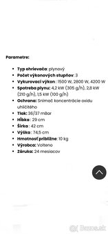 Plynový ohrievač - 6