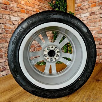 Alu R17 5x112 orig. Mercedes B-Class + E-Class + letné pneu - 6