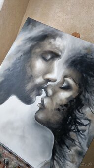 Originálny obraz – Vždy pri tebe, olejomaľba 100x90 - 6