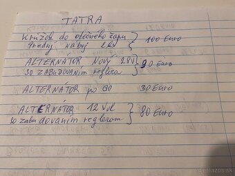 Predám náhradné diely Tatra - 6