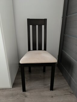 rozkladací stôl , 4 stoličky - 6