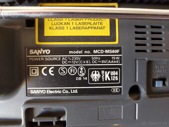 Predám rádiomagnetofón SANYO - 6