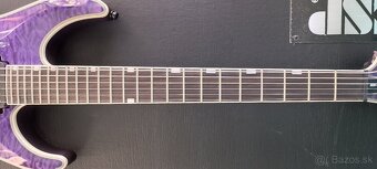 Predám elektrickú gitaru ESP LTD MH1000NT-QM See Thru Purple - 6