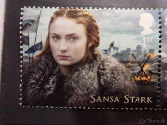 Limitovaná edicia Game of Thrones. Sada 15ks znamky - 6