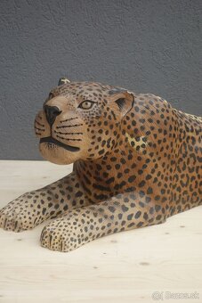 LEOPARD drevo dekorácia. - 6
