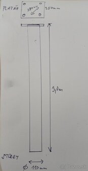 Konštrukcia, železná rúra,stojka - 6