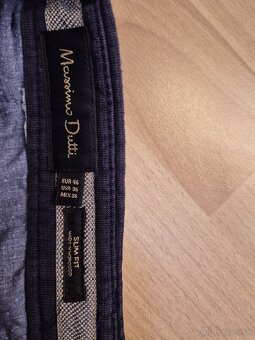 Massimo dutti, pánske, ľanové, pas 45,5 cm - 6