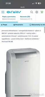Prenosná klimatizácia Gorenje - 6