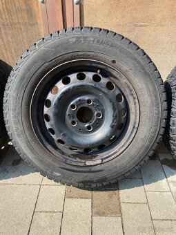 Oceľové disky 5x112 R15 ET60 6J + Barum SnoVanis 195/70 R15 - 6