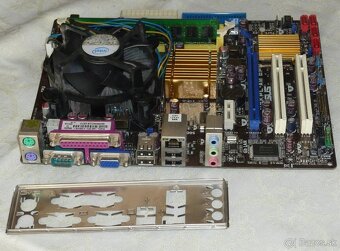 Základné dosky socket 775 + CPU + chladič + RAM - 6