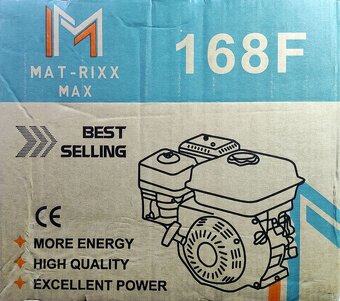 Benzínový motor 6,5HP 4,8kW 168F hriadeľ priemer 20mm - 6