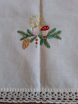 Vianočné prestieranie, adventné dekorácie, aranžovanie - 6