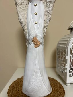 Vysoká soška anjelky 37x14x9 cm - 6