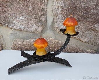 Retro výrobky zo železa svietniky, fľaša-lucerna - 6