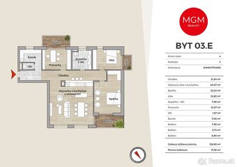 03.E - 4-izb. apartmán, 143,93 m2, DONOVALY, priamo na zjaz - 6