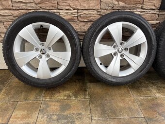 ALU DISKY SKODA TRITON 5x112 R17 + ZIMNÉ PNEU 215/55 R17 - 6