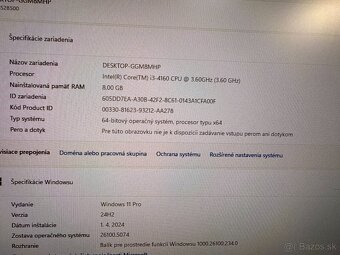 Kancelársky počítač Lenovo i3 8GB RAM SSD+HDD W11 - 6