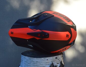 prilba helma okuliare, shot fluo oranžová čierna - 6
