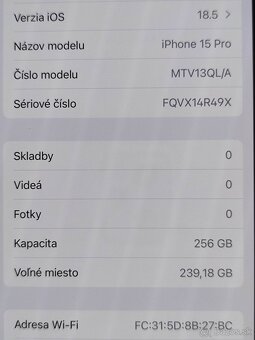Iphone 15 Pro 256 GB black titanium - 6