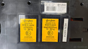 Autosedačka Cybex Solution X-fix ISOFIX 3-12 rokov (15-36kg) - 6