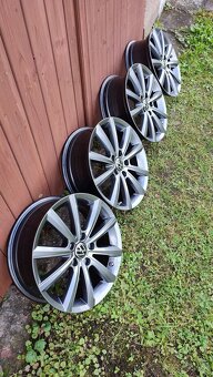 Originál alu kolesá volkswagen merano antracit 5x112 TPMS - 6