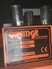 Orange AD 30 TC 212 lampove kombo UK - 6